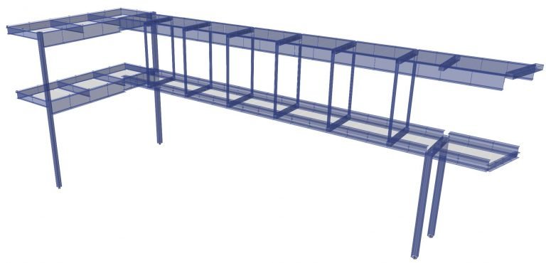 3-D Finite Element Model of the bridge